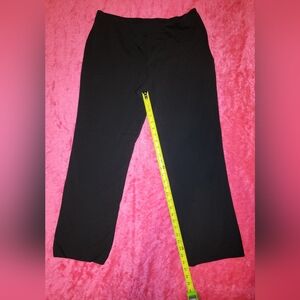 Peace of Cloth Panticular Black Stretch Dress Pants Size 14 Cropped Made in NYC